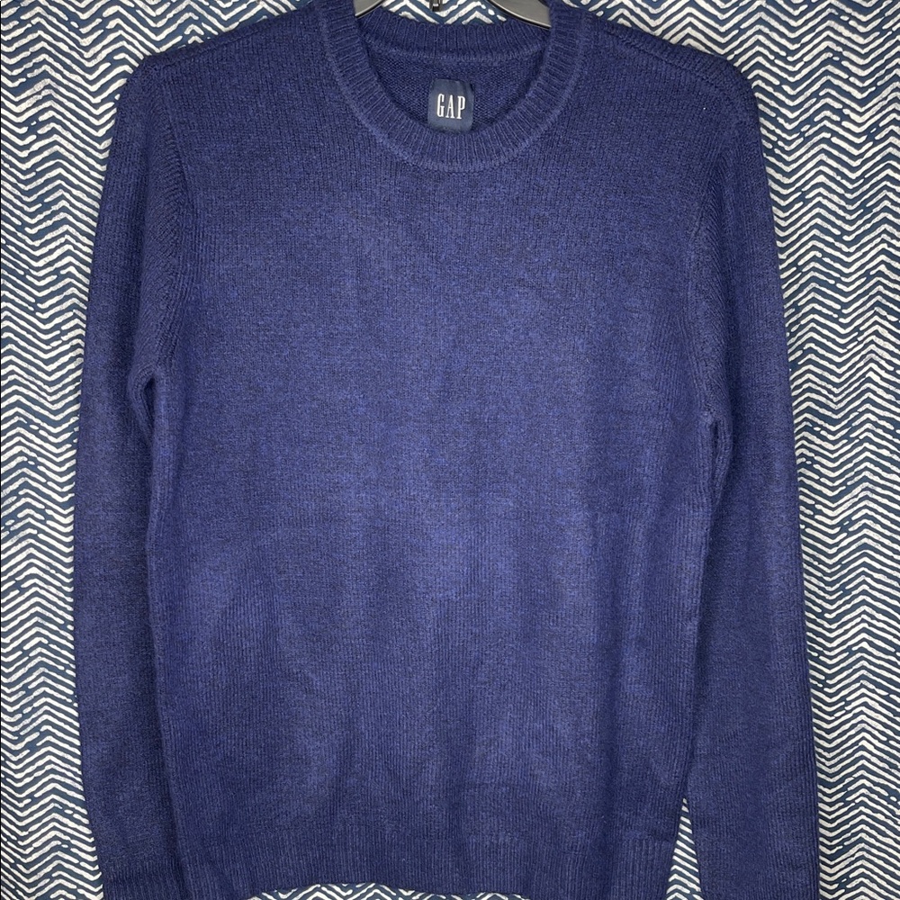 GAP Men's Rich Blue Crewneck Sweater